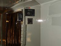 Control center next to double-doors