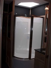 Roomy shower
