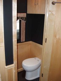 Ceramic Toilet w/add'l storage and magazine rack 