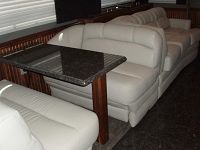 Dinette and lounge highlighted by HEATED granite floor
