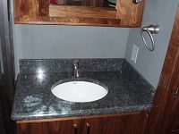 Granite continues into Bathroom