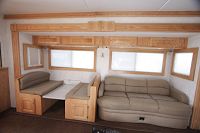 Mocha upholstery in Living Area slide-out